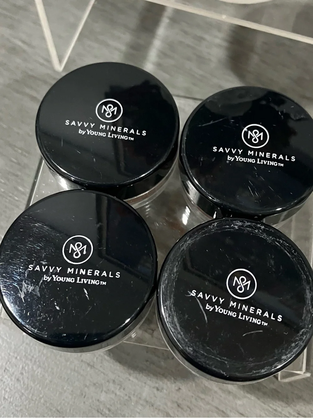 Savvy Mineral Eyeshadow Quad (4) Neutral Brown & Taupe Shades